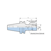 MEGA NEW BABY CHUCK Clamping diameter: ø0.25 - ø25.4 BBT40 - Big-tools Industrial Supply Tools for Metal Cutting